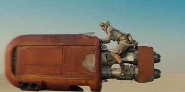 Star Wars: Il risveglio della forza, Daisy Ridley in un momento del film