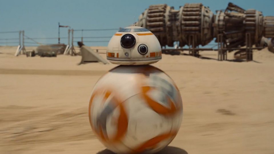 Star Wars: Il risveglio della forza, BB-8 in una scena del film