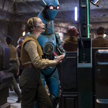Star Wars: Il Risveglio della Forza - L'attrice Billie Lourd in una scena del film