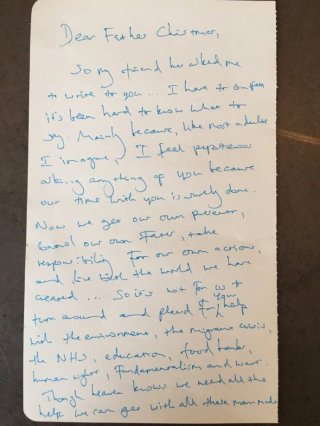 Benedict Cumberbatch, la lettera a Babbo Natale del 2015