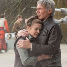 Star Wars: Il Risveglio della Forza - Carrie Fisher e Harrison Ford interpretano Leia e Han