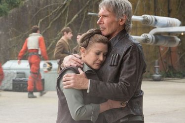 Star Wars: Il Risveglio della Forza - Carrie Fisher e Harrison Ford interpretano Leia e Han