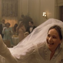 Joy: Edgar Ramirez, Jennifer Lawrence e Robert De Niro in una scena del film