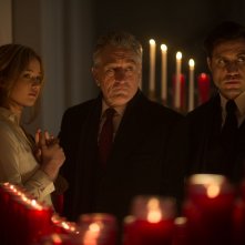 Joy: Jennifer Lawrence, Robert De Niro ed Edgar Ramirez in una scena del film