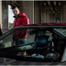 D'Ardennen: Kevin Janssens, Veerle Baetens e Jeroen Perceval in una scena