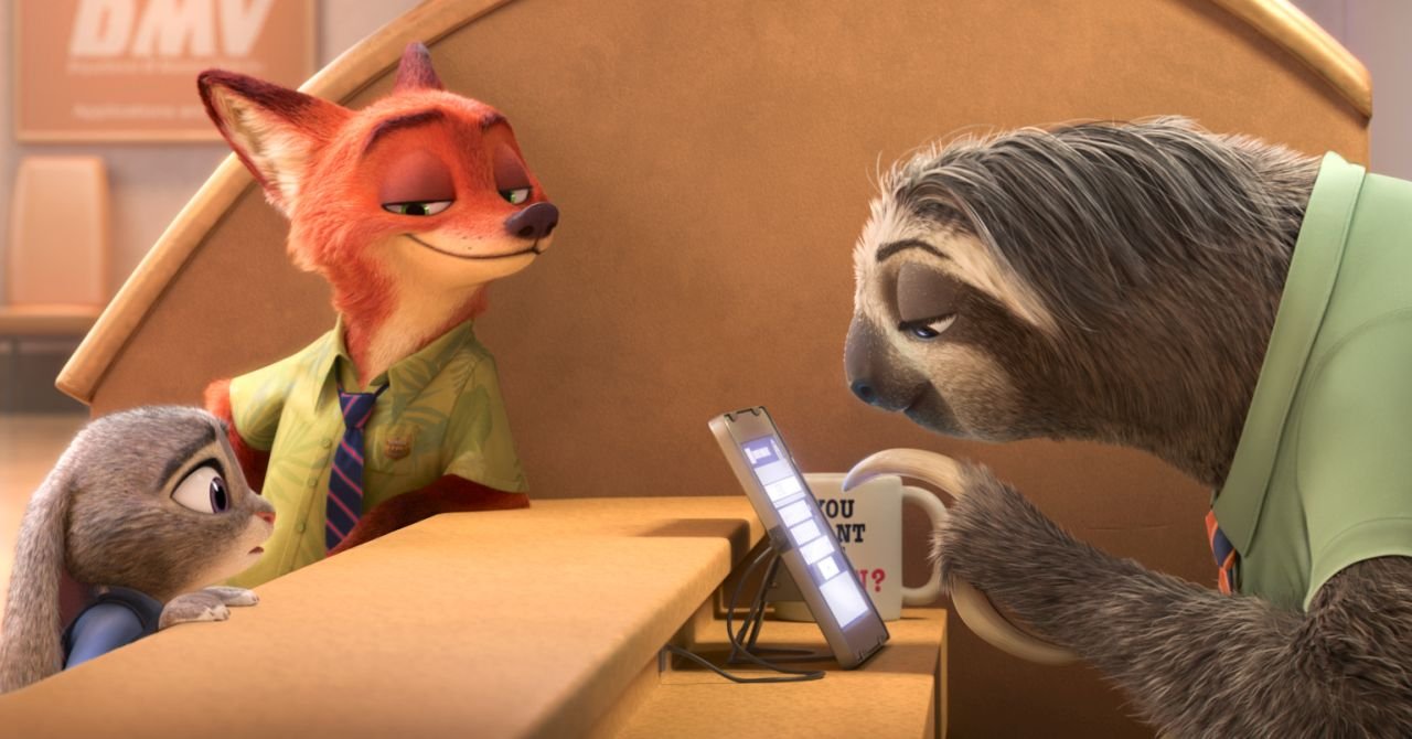 Una scena di Zootropolis