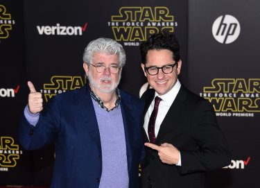 Star Wars: il risveglio della Forza J.J Abrams e George Lucas alla premiere
