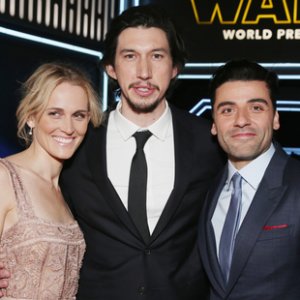 Star Wars: il risveglio della forza - Adam Driver, Oscar Isaac e Joeanne Tucker alla premiere