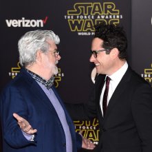Star Wars: il risveglio della Forza - J.J Abrams e George Lucas alla premiere