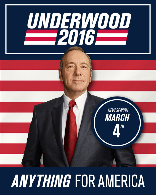 House of Cards: Kevin Spacey nel poster della stagione 4
