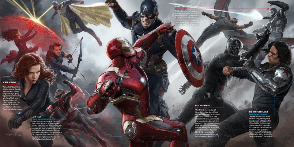 Captain America: Civil War - Un concept art del film Marvel