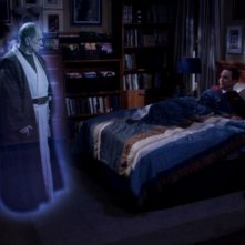 The Big Bang Theory: Bob Newhart e Jim Parsons in una foto dell'episodio The Opening Night Excitation