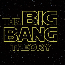 Il logo The Big Bang Theory in versione Star Wars