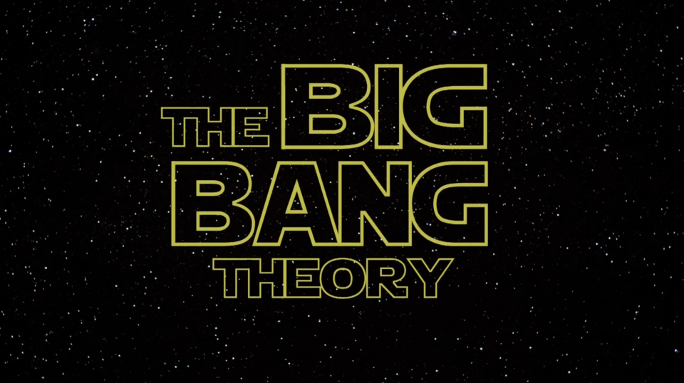 Il logo The Big Bang Theory in versione Star Wars