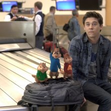 Alvin Superstar: Nessuno ci può fermare, Josh Green in compagnia dei tre protagonisti animati