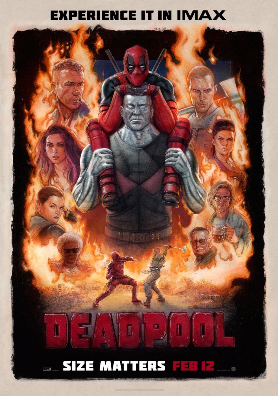 Deadpool: il poster della versione IMAX del film