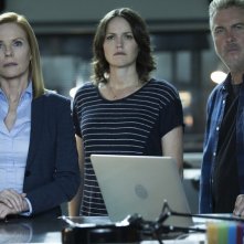 CSI: Scena del crimine - Marg Helgenberger, Jorja Fox e William Petersen in una foto dell'ultimo episodio intitolato Immortality