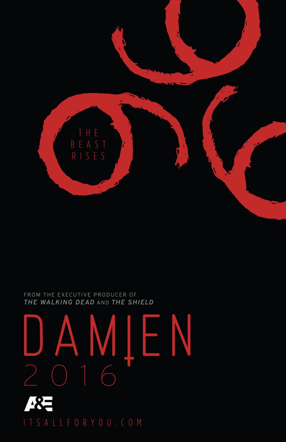 Damien: il poster della serie tv A&E