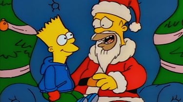 Simpson, una immagine dell'ep. Un natale da cani