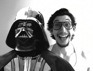 Star Wars: Il risveglio della Forza, Adam Driver con il "nonno" Darth Vader