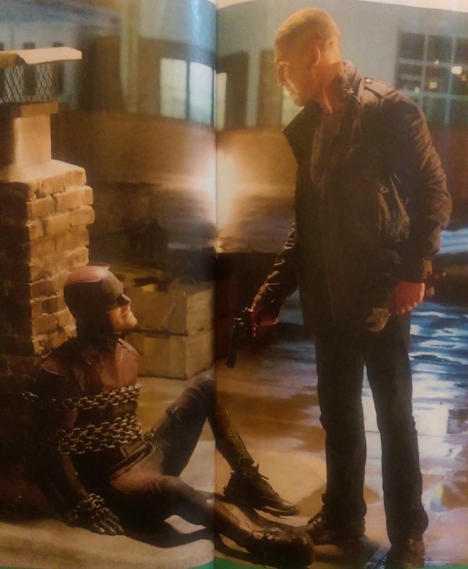 Daredevil: Charlie Cox e Jon Bernthal in una scena della stagione 2