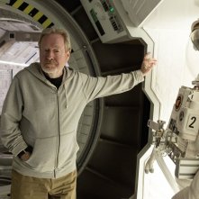 Ridley Scott sul set di Sopravvissuto - The Martian