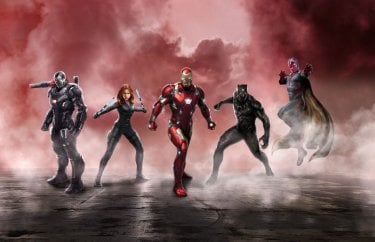 Captain America: Civil War - Una promo art del team di Iron Man