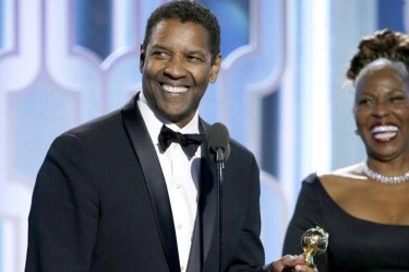 Denzel Washington ai Golden Globes 2016