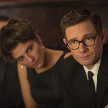 The Eichmann Show: Martin Freeman e Zora Bishop in una scena del film