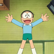 Doraemon il film: Nobita e gli eroi dello spazio, un'immagine tratta dal film di animazione