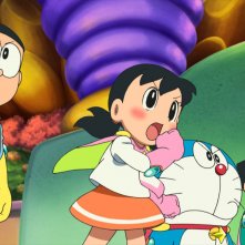 Doraemon il film: Nobita e gli eroi dello spazio, una scena tratta dal film animato
