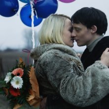 Mózes, il pesce e la colomba: Andrea Petrik e Márton Kristóf in una scena del film