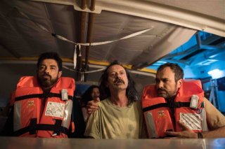 Onda su onda: Alessandro Gassman, Rocco Papaleo e Massimiliano Gallo in una scena del film