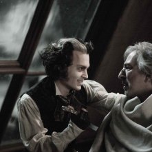 Johnny Depp e Alan Rickman in Sweeney Todd