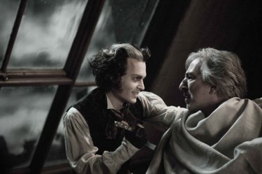 Johnny Depp e Alan Rickman in Sweeney Todd