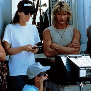 Kathryn Bigelow sul set di Point Break