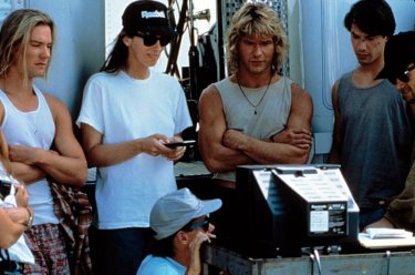 Kathryn Bigelow sul set di Point Break