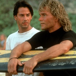 Patrick Swayze e Keanu Reeves in Point Break