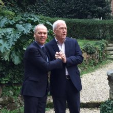 Il caso Spotlight: Michael Keaton al photocall con il giornalista Walter Robinson