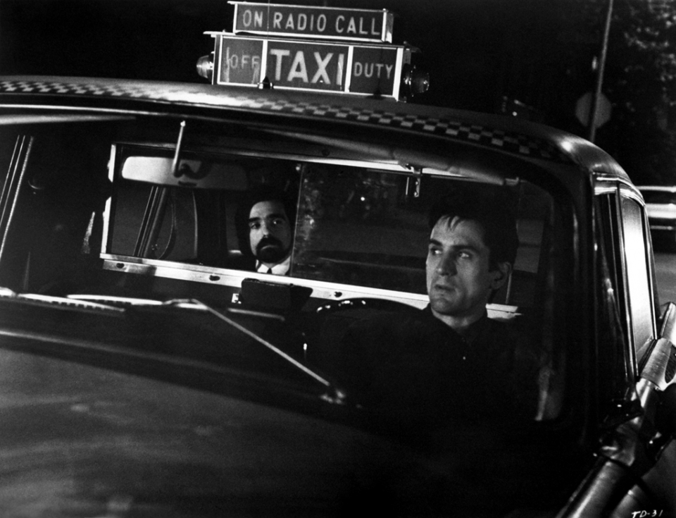 Taxi Driver: Robert De Niro e Martin Scorsese in una scena del film