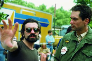 Robert De Niro e Martin Scorsese sul set di Taxi Driver
