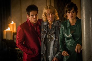 Zoolander 2: Ben Stiller, Owen Wilson e Penelope Cruz in una scena del film