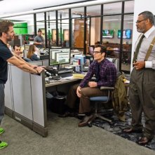 Batman v Superman: Zack Snyder, Ben Affleck e Laurence Fishburne durante le riprese