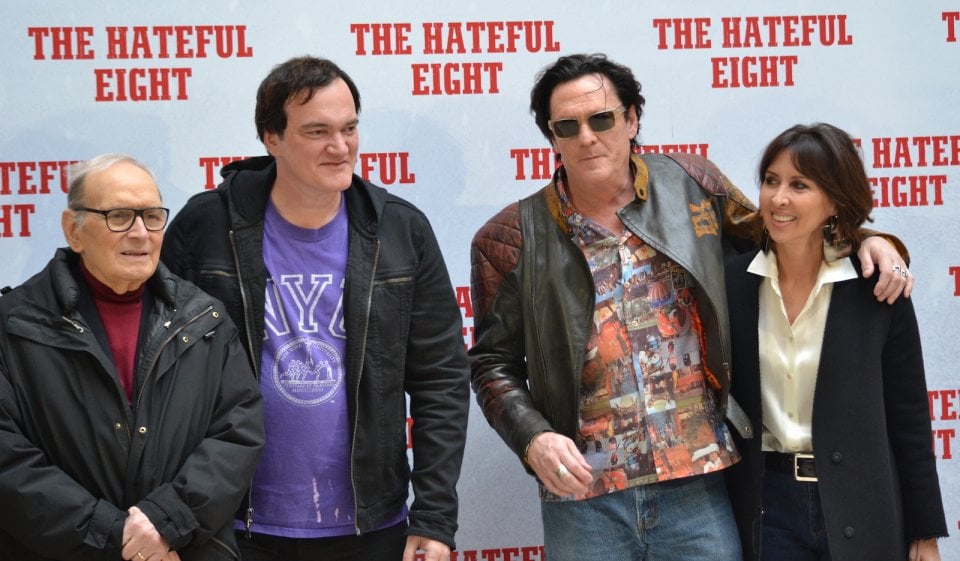 Quentin Tarantino presenta The Hateful Eight con Morricone e Michael Madsen