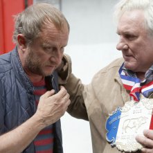 Saint amour: Benoît Poelvoorde e Gérard Depardieu in una scena del film
