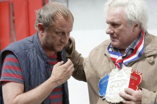 Saint amour: Benoît Poelvoorde e Gérard Depardieu in una scena del film