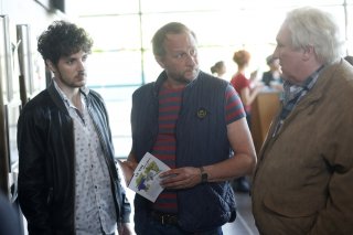 Saint amour: Vincent Lacoste, Benoît Poelvoorde e Gérard Depardieu in una scena del film