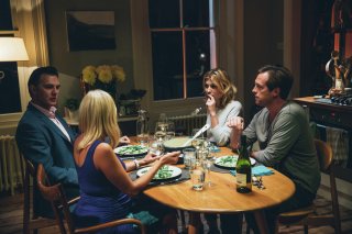 The Ones Below: Stephen Campbell Moore, David Morrissey, Laura Birn e Clémence Poésy in una scena del film