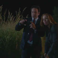 X-Files: David Duchovny con la sua nuova app insieme a Gillian Anderson nell'episodio La lucertola mannara