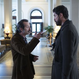 Alessandro Gassman con Rocco Papaleo in Onda su onda. 